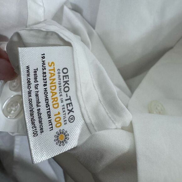 Perry Ellis Men's Shirt Sleeve White Button Up Shirt  size XXL - Picture 4 of 9